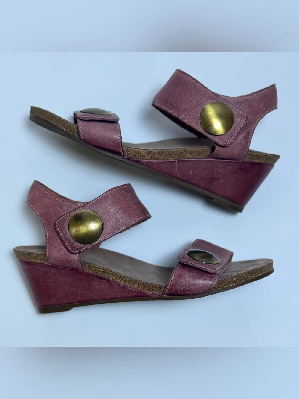 Taos Carousel 2 Strappy Wedge Sandals Women’s Size 41